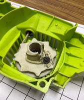 Fan Housing with Starter Assembly (Damaged Center, See Picture) - Poulan P3314 Chainsaw - 579372001 - *Used - Fair or Better*
